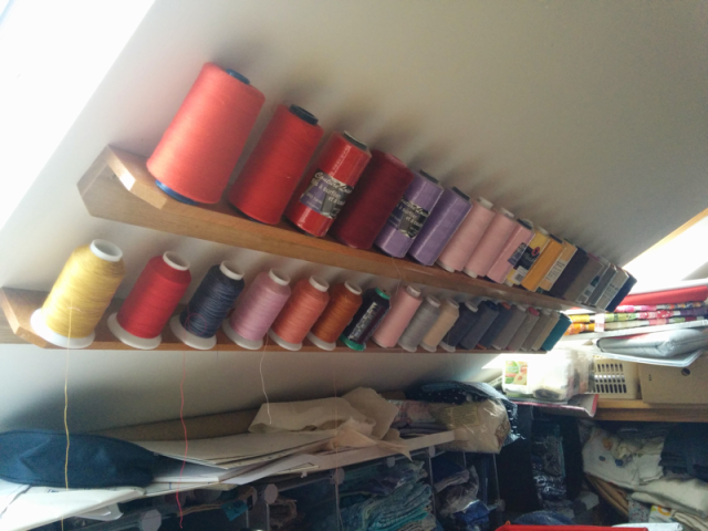 Studio - spool rack filled
